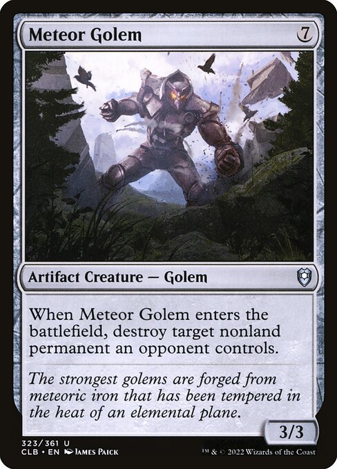 MTG Meteor Golem CLB 323 Regular Nonfoil