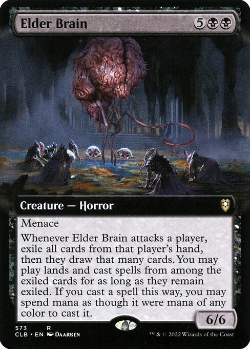 MTG Elder Brain CLB 573 Extended Art Foil