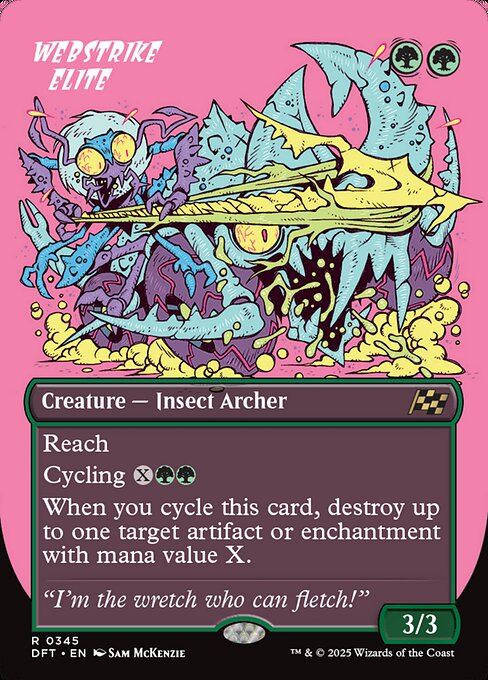 MTG Webstrike Elite DFT 345 Borderless Rude Rider Nonfoil