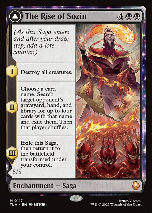 MTG The Rise of Sozin // Fire Lord Sozin TLA 117 Regular Nonfoil