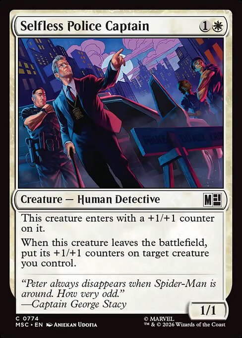 MTG Selfless Police Captain MSC 774 Regular Nonfoil