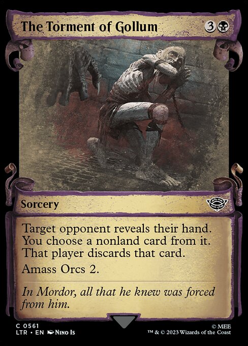 MTG The Torment of Gollum LTR 561 Showcase Scrolls of Middle-earth Nonfoil