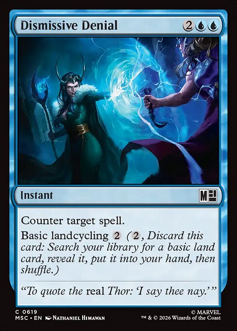 MTG Dismissive Denial MSC 619 Regular Nonfoil