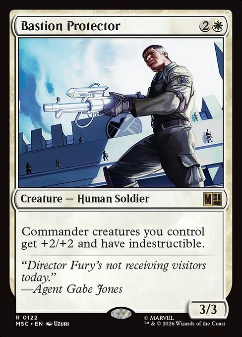 MTG Bastion Protector MSC 122 Regular Surge Foil
