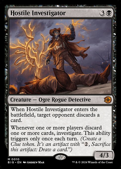 MTG Hostile Investigator BIG 010 Regular Nonfoil