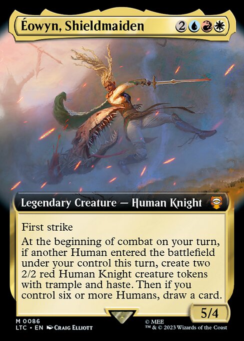 MTG Éowyn, Shieldmaiden LTC 086 Extended Art Foil