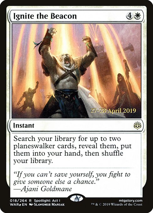 MTG Ignite the Beacon PWAR 018S Prerelease Promo Foil front