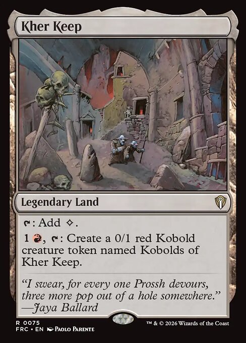 MTG Kher Keep FRC 075 Standard Nonfoil front
