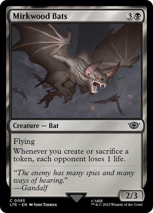 MTG Mirkwood Bats LTR 095 Regular Foil