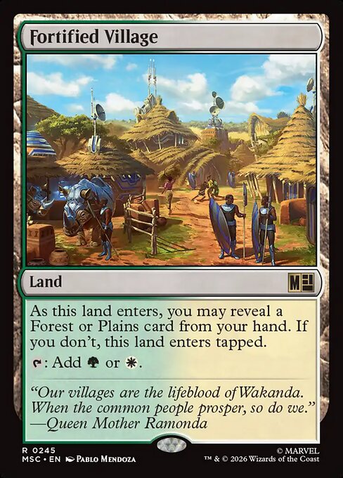 MTG Fortified Village MSC 245 Regular Surge Foil