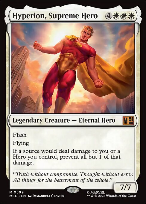 MTG Hyperion, Supreme Hero MSC 599 Regular Nonfoil