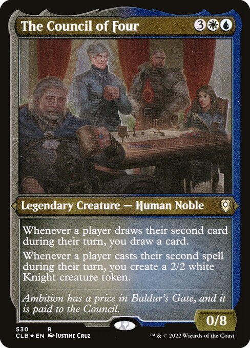 MTG The Council of Four CLB 530 Foil Etched Frame Etched