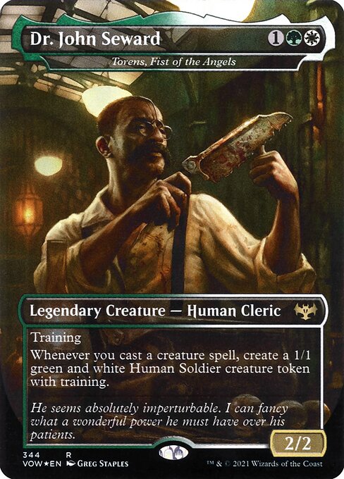 MTG Torens, Fist of the Angels VOW 344 Dracula Series Foil front