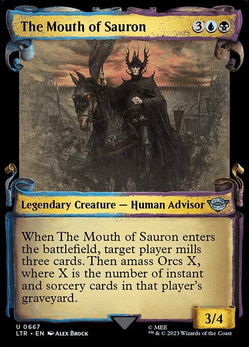 MTG The Mouth of Sauron LTR 667 Showcase Scrolls of Middle-earth Nonfoil