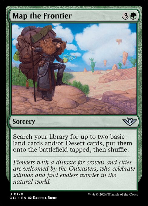 MTG Map the Frontier OTJ 170 Regular Nonfoil