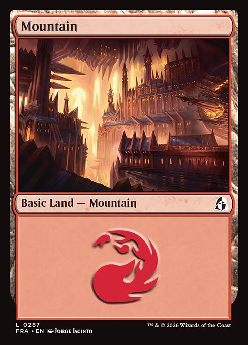 MTG Mountain FRA 287 Standard Nonfoil front