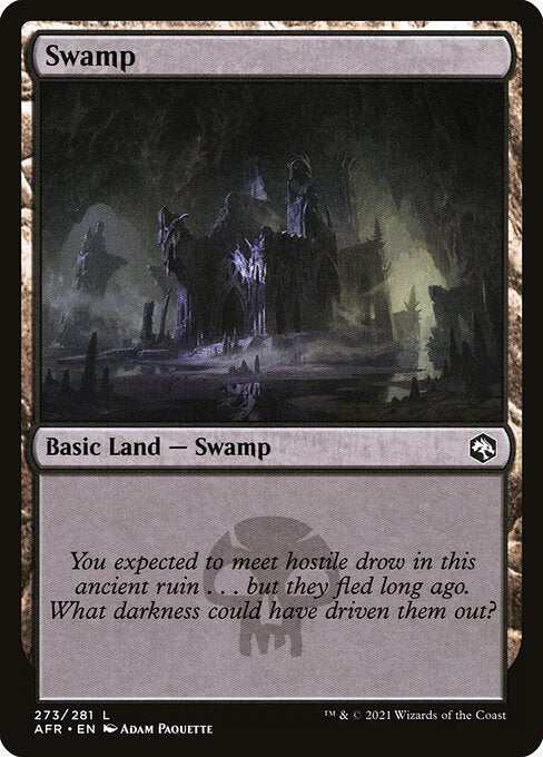 MTG Swamp AFR 273 Regular Foil
