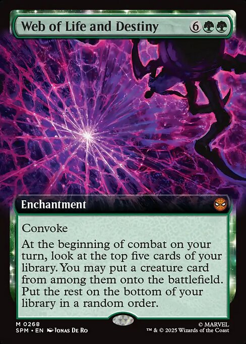 MTG Web of Life and Destiny SPM 268 Extended Art Nonfoil