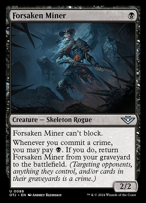 MTG Forsaken Miner OTJ 088 Regular Nonfoil
