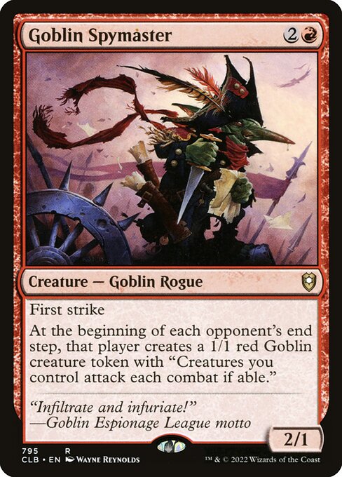 MTG Goblin Spymaster CLB 795 Commander Deck Nonfoil