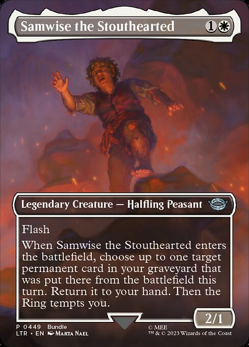 MTG Samwise the Stouthearted LTR 449 Borderless Foil