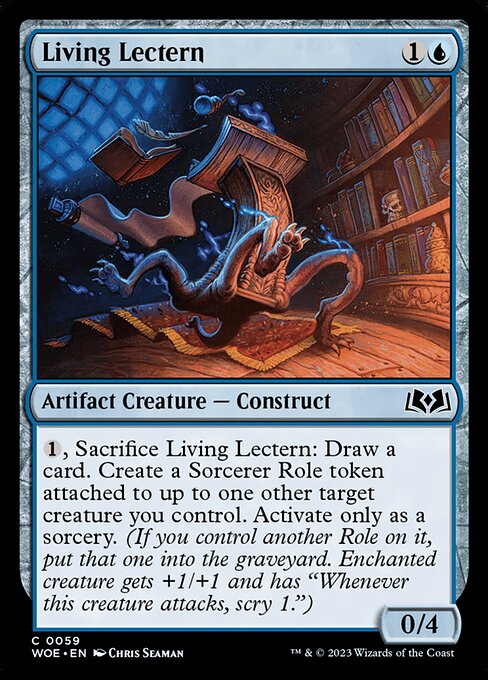 MTG Living Lectern WOE 059 Regular Foil