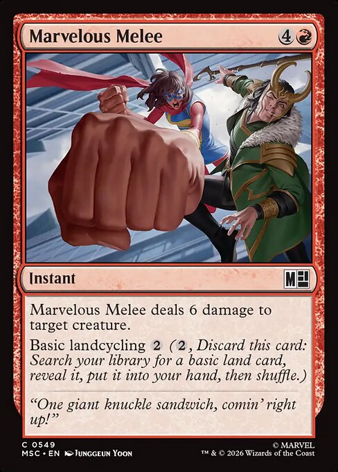 MTG Marvelous Melee MSC 549 Regular Nonfoil