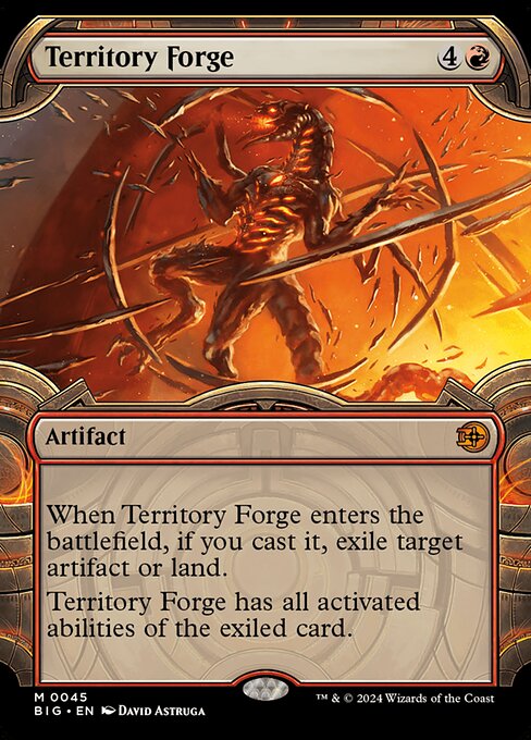 MTG Territory Forge BIG 045 Showcase Vault Frame Foil
