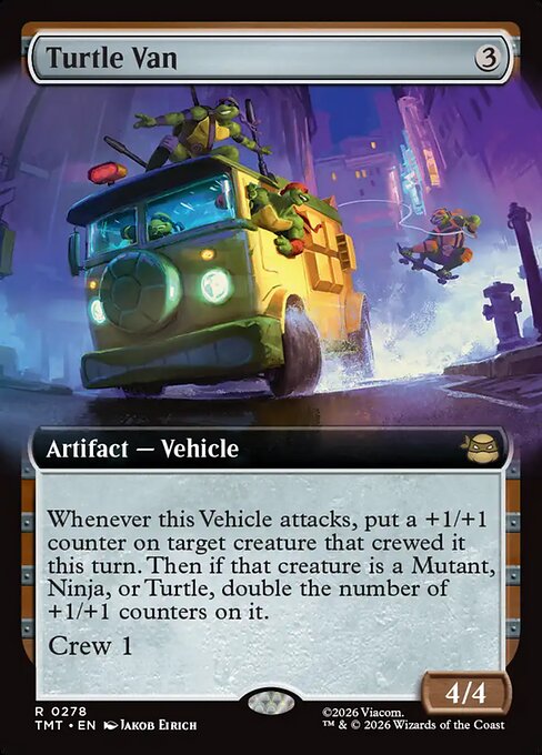 MTG Turtle Van TMT 278 Extended Art Foil
