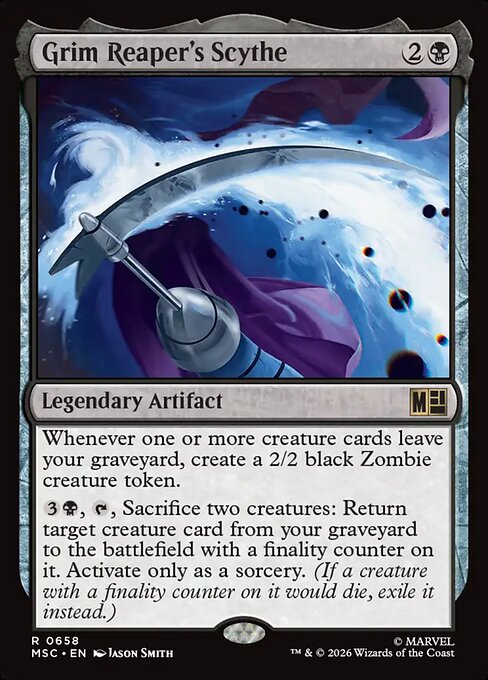 MTG Grim Reaper's Scythe MSC 658 Regular Foil