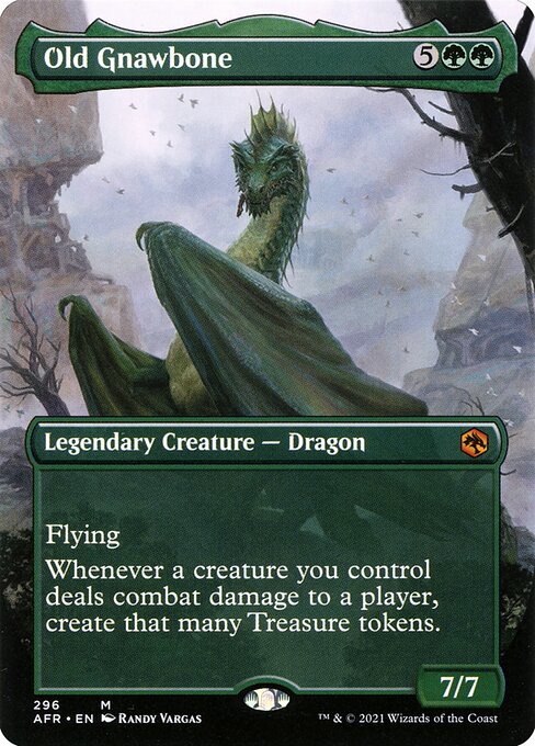 MTG Old Gnawbone AFR 296 Borderless Foil