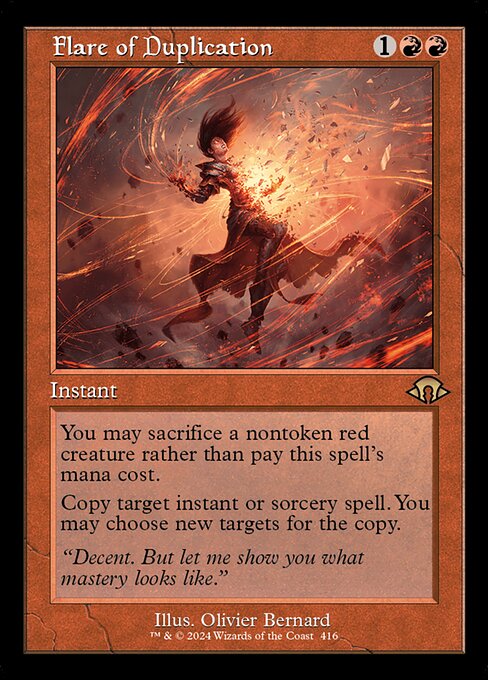MTG Flare of Duplication MH3 416 Retro Frame Nonfoil