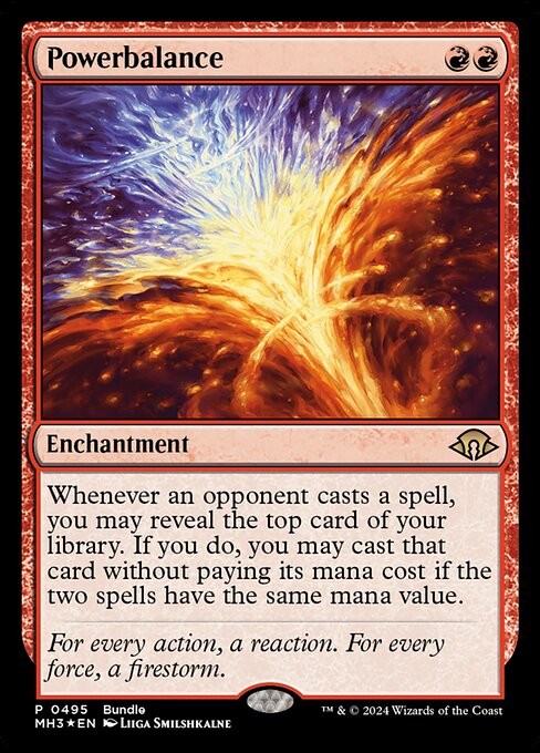 MTG Powerbalance MH3 495 Bundle Promo Foil