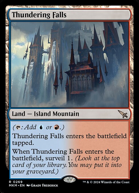 MTG Thundering Falls MKM 269 Regular Nonfoil