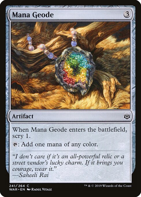 MTG Mana Geode WAR 241 Standard Foil front