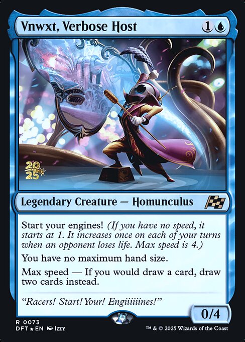 MTG Vnwxt, Verbose Host PDFT 073s Prerelease Foil