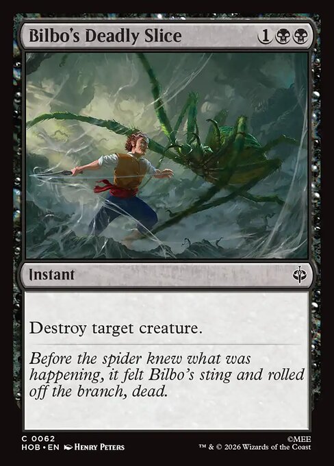 MTG Bilbo's Deadly Slice HOB 062 Regular Foil