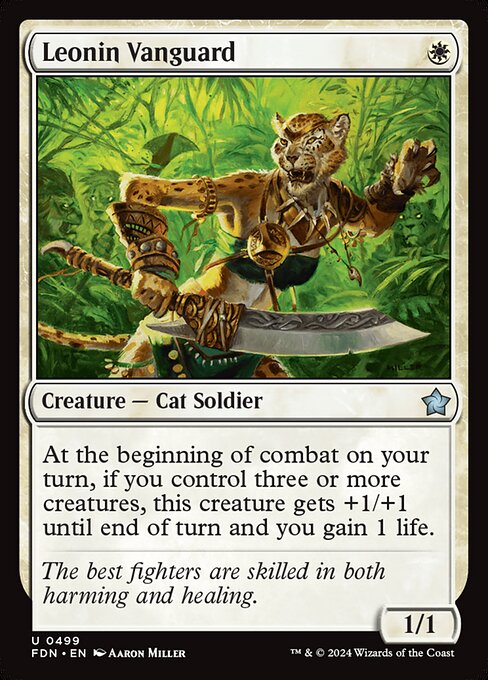 MTG Leonin Vanguard FDN 499 Beginner Box Nonfoil