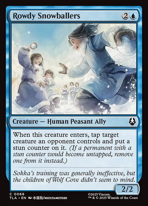 MTG Rowdy Snowballers TLA 068 Regular Nonfoil