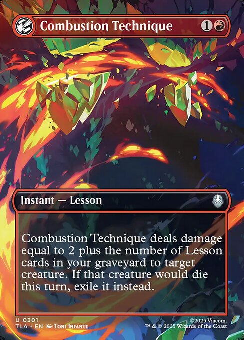 MTG Combustion Technique TLA 301 Borderless Scene Nonfoil