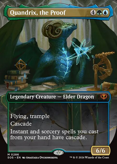 MTG Quandrix, the Proof SOS 286 Showcase Ring Foil