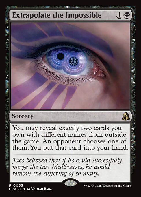 MTG Extrapolate the Impossible FRA 055 Standard Foil front