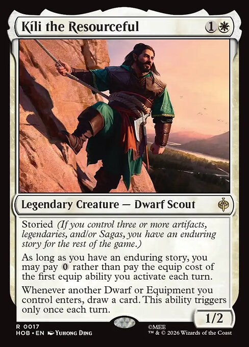 MTG Kíli the Resourceful HOB 017 Regular Nonfoil