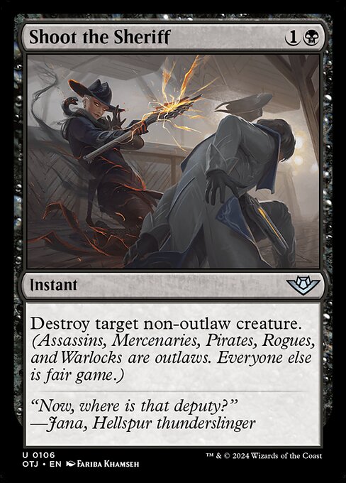 MTG Shoot the Sheriff OTJ 106 Regular Nonfoil