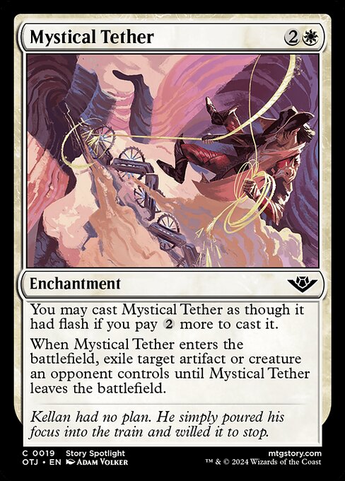 MTG Mystical Tether OTJ 019 Regular Foil