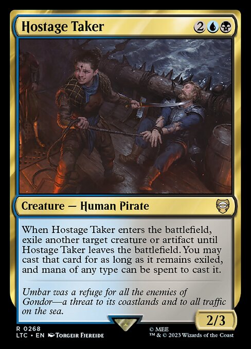 MTG Hostage Taker LTC 268 Alternate Art Nonfoil