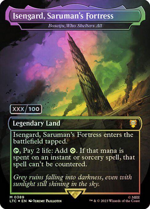 MTG Boseiju, Who Shelters All LTC 389z Showcase Ring Foil