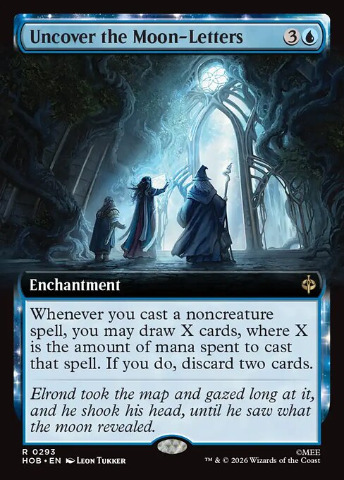 MTG Uncover the Moon-Letters HOB 293 Alternate Art Foil