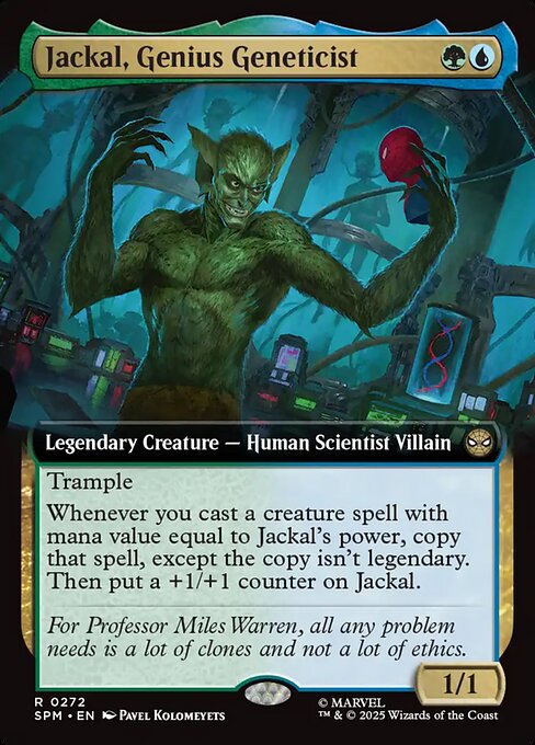 MTG Jackal, Genius Geneticist SPM 272 Extended Art Nonfoil