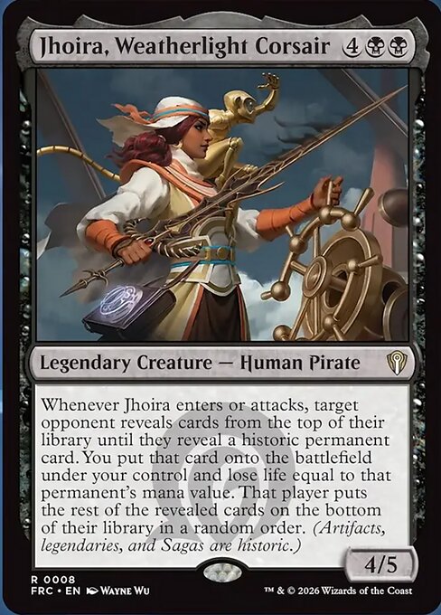 MTG Jhoira, Weatherlight Corsair FRC 008 Standard Nonfoil front
